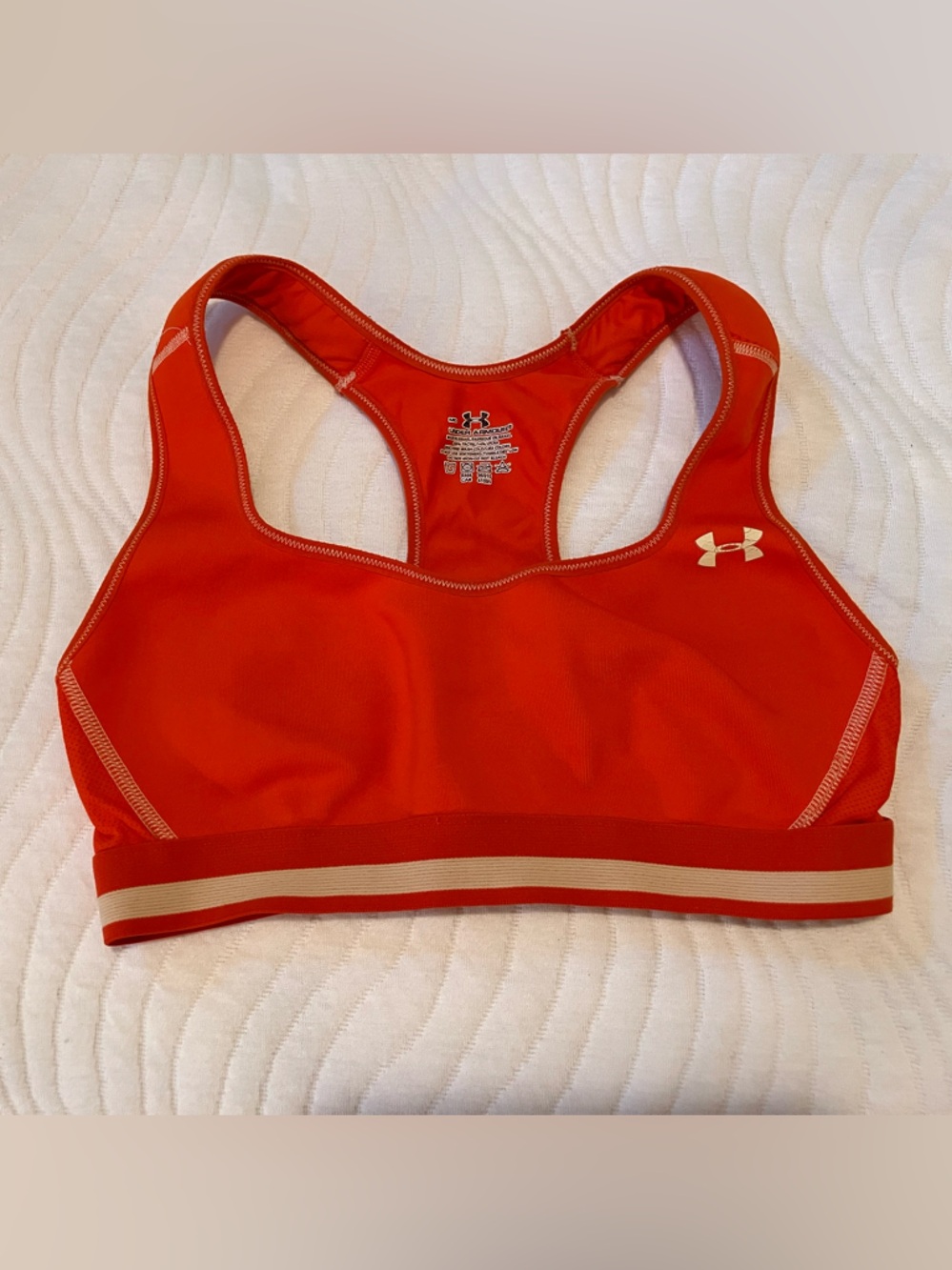 Womens Under Armor Orange Sports Bra